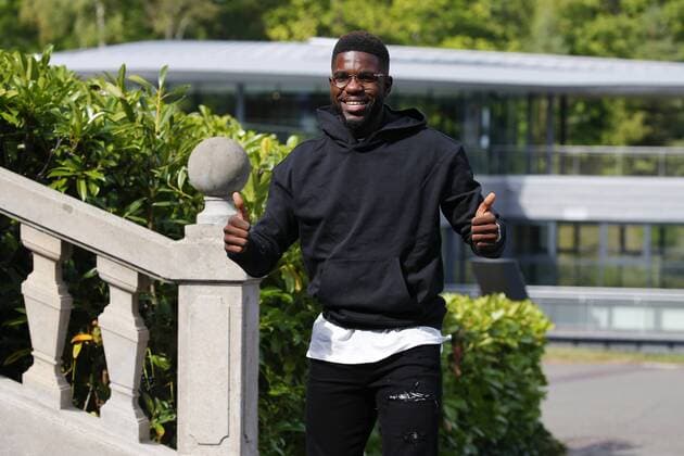 Umtiti Samuel FOOTBALL : Arrivee des joueurs de l equipe de France a Clairefontaine - 03 09 2018 StephenCaillet Panoramic 