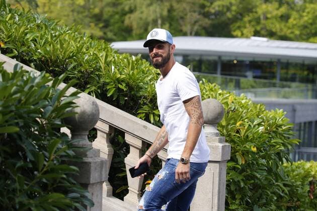 Giroud Olivier FOOTBALL : Arrivee des joueurs de l equipe de France a Clairefontaine - 03 09 2018 StephenCaillet Panoramic 