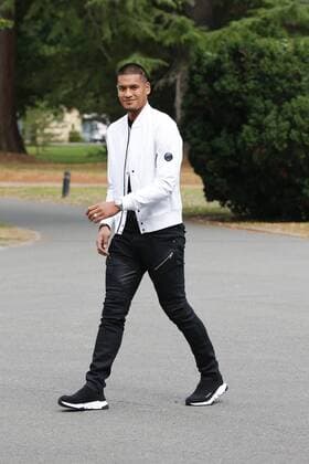 Areola Alphonse FOOTBALL : Arrivee des joueurs de l equipe de France a Clairefontaine - 03 09 2018 StephenCaillet Panoramic 