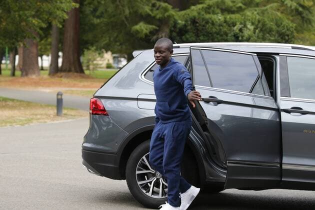 Kante N Golo FOOTBALL : Arrivee des joueurs de l equipe de France a Clairefontaine - 03 09 2018 StephenCaillet Panoramic 