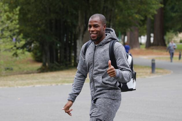 Sidibe Djibril FOOTBALL : Arrivee des joueurs de l equipe de France a Clairefontaine - 03 09 2018 StephenCaillet Panoramic 
