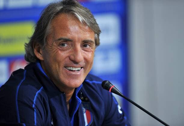 Photo LaPresse - Jennifer Lorenzini 03 September 2018 Firenze (Italy) Soccer Italy Italian Football meeting - "Coverciano" - press conference PK Pressekonferenz Roberto Mancini In the pic: Roberto Mancini  Copyright: xJenniferxLorenzini LaPressex