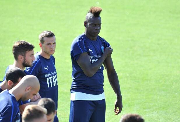 Fußball, Nationalteam Italien Training Photo LaPresse - Jennifer Lorenzini 03 September 2018 Firenze (Italy) Soccer Italy Italian Football meeting - "Coverciano" - training In the pic: Mario Balotelli  Copyright: xJenniferxLorenzini LaPressex