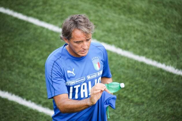 Fußball, Nationalteam Italien Training Mancini Firenze 04-09-2018 Centro tecnico Coverciano Football - Calcio Raduno e allenamento della Nazionale italiana di calcio. Italian national team Nationalteam training. Foto Gianni Nucci Insidefoto giannixnucci