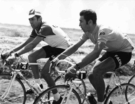 Cyclist Eddy Merckx (R)in action (BELGA ARCHIVES)  x85224575stx