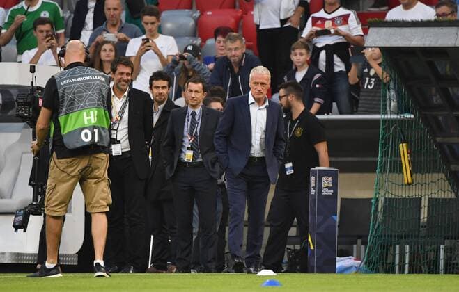 Fussball, Herren, Saison 2018 19, Nations League, Länderspiel in München, Deutschland - Frankreich, Trainer Didier Deschamps (Frankreich) vor dem Spiel, 06.09.2018, Copyright: xMatthiasxKochx