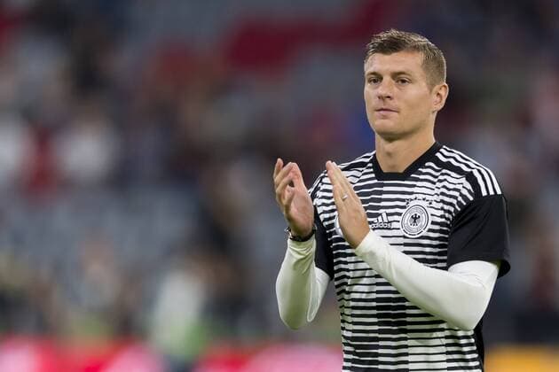 GER, Nations League ,ÊÊDeutschlandÊÊ(GER) vs. Frankreich (FRA) 06.09.2018, Allianz Arena, Muenchen, GER, Nations League ,ÊÊDeutschlandÊÊ(GER) vs. Frankreich (FRA), DFB regulations prohibit any use of photographs as image sequences and or quasi-video, im Bild Toni Kroos (Deutschland 8)