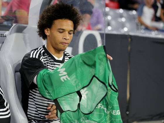Leroy Sane ( Deutschland ) auf der Bank , UEFA Nations League, 2018 19, Deutschland vs. Frankreich, DFB regulations prohibit any use of photographs as image sequences and or quasi-video, Deutschland vs. Frankreich, UEFA Nations League, 2018 19, Fussball, 06.09.2018 Muenchen Copyright: xLanger Eibner-Pressefotox EP_HLR