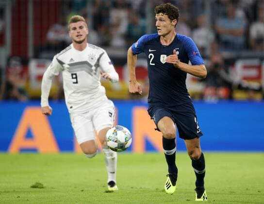 SOCCER - UEFA NL, GER vs FRA MUNICH,GERMANY,06.SEP.18 - SOCCER - UEFA Nations League, Germany vs France, international match Länderspiel Image shows Timo Werner (GER) and Benjamin Pavard (FRA). GEPAxpictures xThomasxBachun