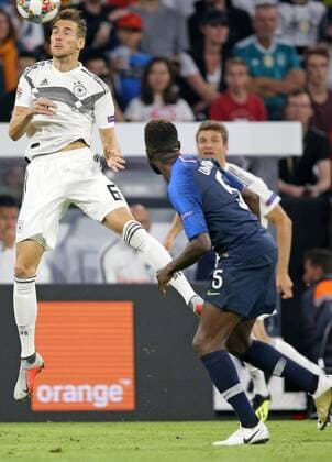 SOCCER - UEFA NL, GER vs FRA MUNICH,GERMANY,06.SEP.18 - SOCCER - UEFA Nations League, Germany vs France, international match Länderspiel Image shows Leon Goretzka (GER) and Samuel Umtiti (FRA). GEPAxpictures xThomasxBachun