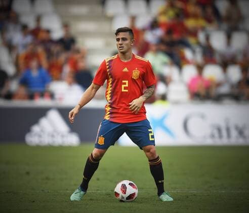 Fußball, U21 EM Quali, Spanien - Albanien CORDOBA-SPAIN,SEPTEMBER 06: Pablo Maffeo player of the selection espa?ola Sub-21 during the party belonging to the classification Europeo 2019, facing to Spain - Albania, New stadium Archangel, 06th September, 2018, Spain, foto:Cristobal Duenas Cordon Press