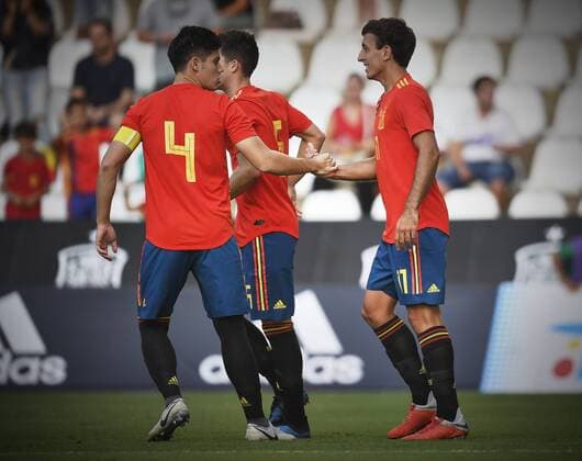 Fußball, U21 EM Quali, Spanien - Albanien CORDOBA-SPAIN,SEPTEMBER 06: Oyarzabal player of the selection espa?ola Sub-21 during the party belonging to the classification Europeo 2019, facing to Spain - Albania, New stadium Archangel, 06th September, 2018, Spain, foto:Cristobal Duenas Cordon Press