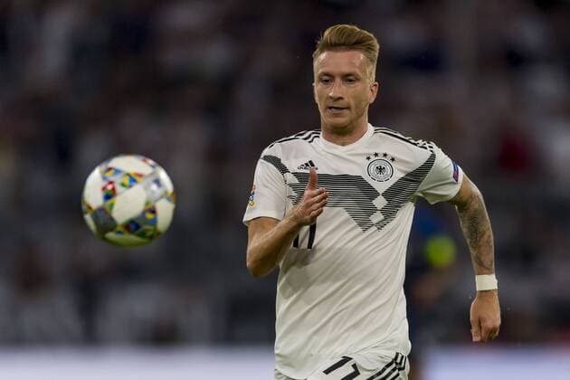 GER, Nations League ,ÊÊDeutschlandÊÊ(GER) vs. Frankreich (FRA) 06.09.2018, Allianz Arena, Muenchen, GER, Nations League ,ÊÊDeutschlandÊÊ(GER) vs. Frankreich (FRA), DFB regulations prohibit any use of photographs as image sequences and or quasi-video, im Bild Marco Reus (Deutschland 11)