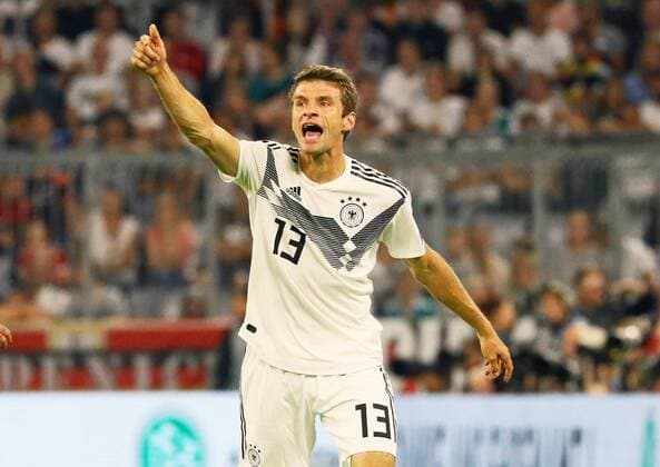 Thomas Mueller (Deutschland Germany) schreit herum - 06.09.2018: Deutschland vs. Frankreich, Allianz Arena München, UEFA Nations League, 1. Spieltag