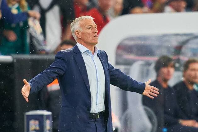 Germany - France, Soccer, Munich, September 06, 2018 Didier DESCHAMPS, FRA headcoach, Gesticulate, give instructions, action, single image, gesture, gesture, hand movement, pointing, interpret, mimik, GERMANY - FRANCE Important: DFB regulations prohibit any use of photographs as image sequences and or quasi-video. Football Nations League, Season 2018 2019, September 06, 2018 Munich, Germany. Photographer: Peter Schatz MAGICS
