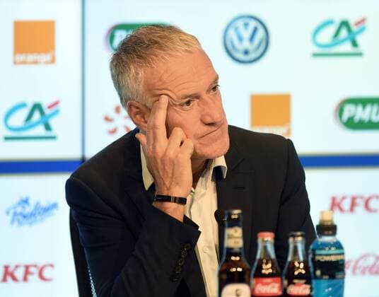 Nations League: Deutschland - Frankreich 06.09.2018 in München. Trainer Didier Deschamps (FRA) bei der abschließenden Pressekonferenz.