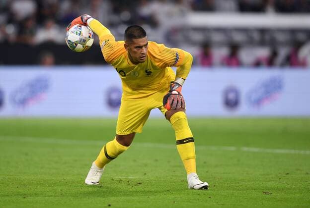 FUSSBALL UEFA Nations League in Muenchen Deutschland - Frankreich 06.09.2018 Torwart Alphonse Areola (Frankreich) --- DFB regulations prohibit any use of photographs as image sequences and or quasi-video. ---