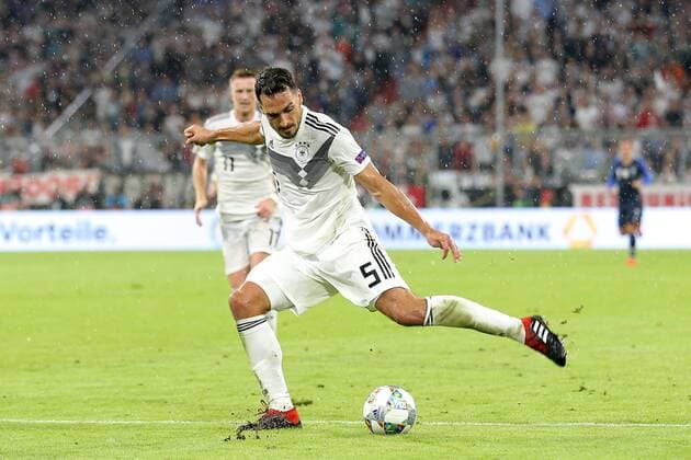 Mats Hummels ( Deutschland ) , UEFA Nations League, 2018 19, Deutschland vs. Frankreich, DFB regulations prohibit any use of photographs as image sequences and or quasi-video, Deutschland vs. Frankreich, UEFA Nations League, 2018 19, Fussball, 06.09.2018 Muenchen Copyright: xEIBNER HarryxLangerx EP_HLR