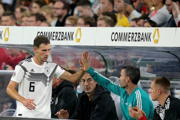 Leon Goretzka ( Deutschland ) nach der Auswechslung , UEFA Nations League, 2018 19, Deutschland vs. Frankreich, DFB regulations prohibit any use of photographs as image sequences and or quasi-video, Deutschland vs. Frankreich, UEFA Nations League, 2018 19, Fussball, 06.09.2018 Muenchen Copyright: xEIBNER HarryxLangerx EP_HLR