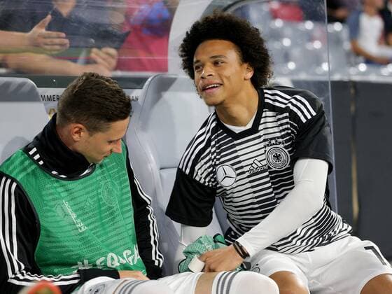 Julian Draxler ( Deutschland ) Leroy Sane ( Deutschland ) auf der Bank , UEFA Nations League, 2018 19, Deutschland vs. Frankreich, DFB regulations prohibit any use of photographs as image sequences and or quasi-video, Deutschland vs. Frankreich, UEFA Nations League, 2018 19, Fussball, 06.09.2018 Muenchen Copyright: xEIBNER HarryxLangerx EP_HLR