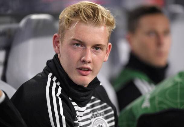 06.09.2018, Fussball, UEFA Nations-League 2018 2019, 1.Spieltag in München in der Allianz-Arena: Deutschland - Frankreich. Julian Brandt (Deutschland). DFB and DFL regulations prohibit any use of photographs as image sequences and or quasi-video.