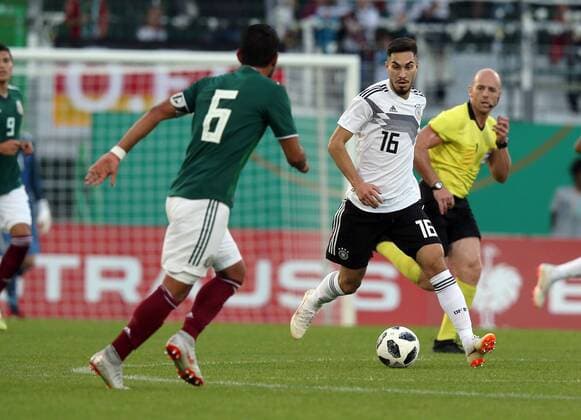 07.09.2018 - Fussball - Testspiel Freundschaftsspiel - Länderspiel - Deutschland - Mexiko - U21 U 21 - DaMa - DFB regulations prohibit any use of photographs as image sequences and or quasi-video Joaquin Esquivel (6, Mexico Mexico U21 ) Suat Serdar (16, Deutschland U21 )