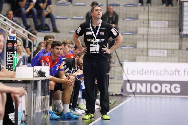 Jens Buerkle (Trainer HBW Balingen-Weilstetten), ASV Hamm-Westfalen vs HBW Balingen-Weilstetten, Handball, 2. Bundesliga, 07.09.2018, ASV Hamm-Westfalen vs HBW Balingen-Weilstetten, Handball, 2. Bundesliga, 07.09.2018 Hamm Copyright: xEIBNER JanxStrohdiekx EP_JSK