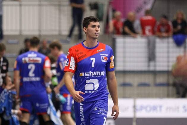 Jannik Hausmann (HBW Balingen-Weilstetten 7), ASV Hamm-Westfalen vs HBW Balingen-Weilstetten, Handball, 2. Bundesliga, 07.09.2018, ASV Hamm-Westfalen vs HBW Balingen-Weilstetten, Handball, 2. Bundesliga, 07.09.2018 Hamm Copyright: xEIBNER JanxStrohdiekx EP_JSK