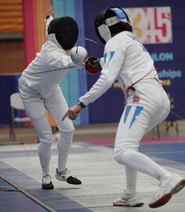 Argentine Pamela Zapata (R) fights with the Russian Svetlana Lebedeva (L) during the women s relay fencing event of the Modern pentathlon moderner Fünfkampf World Championship WM Weltmeisterschaft in Mexico City, Mexico, 07 September 2018. Modern Pentathlon World Championships in Mexico !ACHTUNG: NUR REDAKTIONELLE NUTZUNG!  Copyright: xJOSExMENDEZx MEX01 20180907-636719498982940600