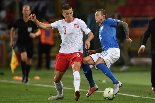 Federico Bernardeschi Italy, Arkadiusz Reca Poland. Bologna 07-09-2018 Football Calcio Uefa Nations League Italia - Polonia Italy - Poland Foto Andrea Staccioli Insidefoto andreaxstaccioli