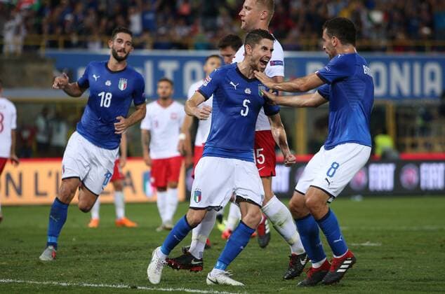 07.09.2018. Bologna, Italy: GIORGINHO SCORE THE GOL during the match UEFA Nations League , Group 3, football match between ITALY V POLAND in DALL ARA STADIUM IN BOLOGNA.  Copyright: xMarcoxIacobuccix xIPAx xMarcoxIacobuccix