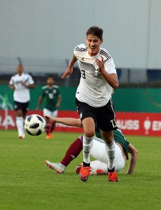07.09.2018 - Fussball - Testspiel Freundschaftsspiel - Länderspiel - Deutschland - Mexiko - U21 U 21 - DaMa - DFB regulations prohibit any use of photographs as image sequences and or quasi-video Lukas Klostermann (3, Deutschland U21 ) Edson Garcia (4, Mexico Mexico U21 )