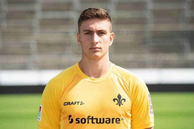 05.09.2018, xfux, Fussball 2.Bundesliga, SV Darmstadt 98 Fototermin Saison 2018 2019, PortraÌˆttermin 2018 2019, emspor, emonline, deloka, v.l. Josip Galic (SV Darmstadt 98) Darmstadt