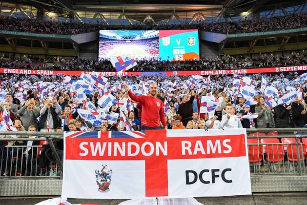 England v Spain UEFA Nations League England fans prior to the UEFA Nations League match at Wembley Stadium, London Content Not Available For UK Newspapers Copyright: xMartynxHaworthx FIL-12249-0011