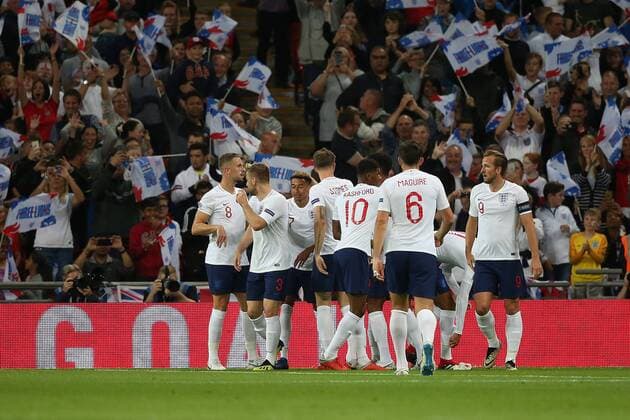 England v Spain UEFA Nations League Marcus Rashford of England celebrates scoring his side?s 1st goal during the UEFA Nations League match at Wembley Stadium, London Content Not Available For UK Newspapers Copyright: xPaulxChestertonx FIL-12248-0009