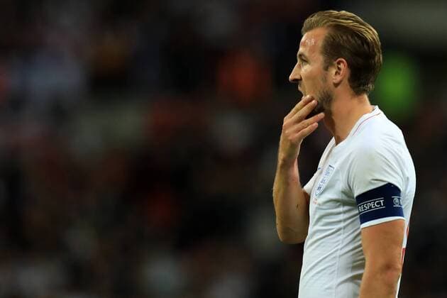 8th September 2018, Wembley Stadium, London, England; UEFA Nations League football, England versus Spain; Harry Kane of England looks dejected after Rodrigo of Spain scores making it 1-2  ActionPlus12061094 ShaunxBrooks