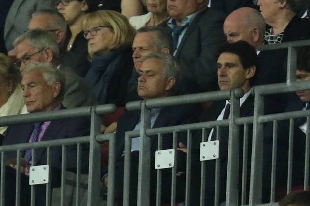 Jose Mourinho (Man Utd manager) looks concerned as Luke Shaw (E) was taken off injured at the UEFA Nations League A, Group 4, between England and Spain, at Wembley Stadium, London, on September 8, 2018. **THIS PICTURE IS FOR EDITORIAL USE ONLY** 