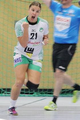 Jubel bei Petra Adamkova (GOE) 180908-BVB vs FRISCH AUF GOEPPINGEN; Saison 2018 19; 1. Bundesliga, Spiel 1, Sporthalle Bleichstein, Herdecke BVB-Handballdamen-Bundesliga-Spiel 2018 19 Dortmund Copyright: xEIBNER Wolfgang_Stummbilligx EP_EER