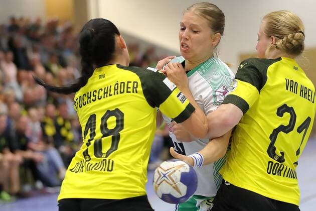 Bildmitte Michaela Hrbkova (GOE) 80908-BVB vs FRISCH AUF GOEPPINGEN; Saison 2018 19; 1. Bundesliga, Spiel 1, Sporthalle Bleichstein, Herdecke BVB-Handballdamen-Bundesliga-Spiel 2018 19 Dortmund Copyright: xEIBNER Wolfgang_Stummbilligx EP_EER