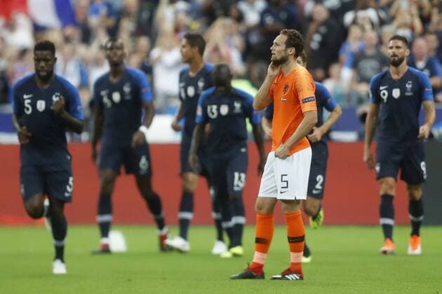 SAINT DENIS, 09-09-2018, Stadium Stade France , football, season 2018 2019, Nations League , Netherlands player Daley Blind after 1-0 during the game France - Netherlands France - Netherlands  x2457100x