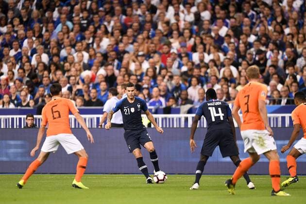 Fußball, Nations League, Frankreich - Niederlande 21 LUCAS HERNANDEZ (FRA) FOOTBALL : France vs Pays Bas - Ligue des Nations - 09 09 2018 AnthonyBIBARD FEP Panoramic 