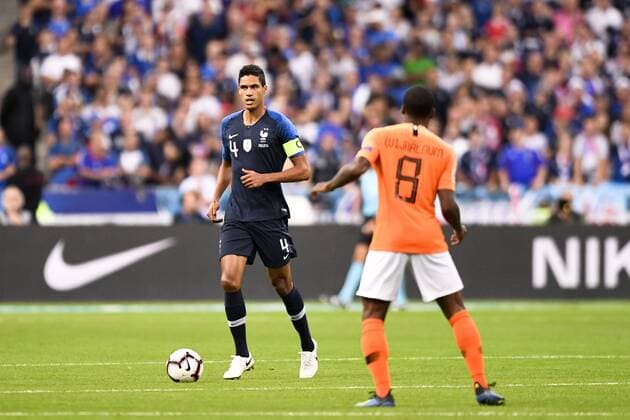 Fußball, Nations League, Frankreich - Niederlande 04 RAPHAEL VARANE (FRA) FOOTBALL : France vs Pays Bas - Ligue des Nations - 09 09 2018 AnthonyBIBARD FEP Panoramic 