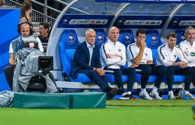 Fußball, Nations League, Frankreich - Niederlande Didier Deschamps ( selectionneur - entraineur - France ) FOOTBALL : France vs Pays Bas - Ligue des Nations - Saint Denis - 09 09 2018 FedericoPestellini Panoramic 