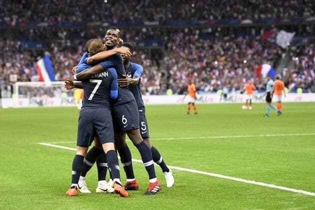 Fußball, Nations League, Frankreich - Niederlande 06 PAUL POGBA (FRA) - JOIE FOOTBALL : France vs Pays Bas - Ligue des Nations - 09 09 2018 AnthonyBIBARD FEP Panoramic 