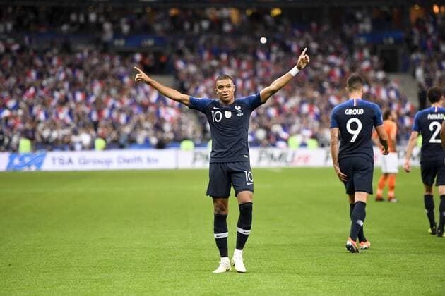 Fußball, Nations League, Frankreich - Niederlande 10 KYLIAN MBAPPE (FRA) - JOIE FOOTBALL : France vs Pays Bas - Ligue des Nations - 09 09 2018 AnthonyBIBARD FEP Panoramic 