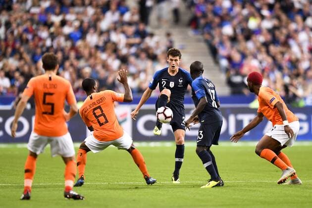 Fußball, Nations League, Frankreich - Niederlande 02 BENJAMIN PAVARD (FRA) FOOTBALL : France vs Pays Bas - Ligue des Nations - 09 09 2018 AnthonyBIBARD FEP Panoramic 