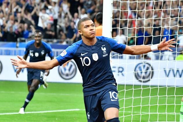 Fußball, Nations League, Frankreich - Niederlande goal of Kylian Mbappe 10 at the Stade de France for the Uefa Nation League.  JulienxMattiax xLexPictorium LePictorium_0188696
