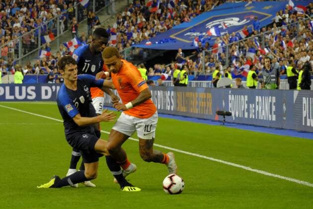 September 9, 2018 - Saint Denis, Seine Saint Denis, France - The full back of French Team BENJAMIN PAVAR in action during the UEFA Nations league soccer match between France and Netherlands at the Stade de France in St Denis - France..France won 2-1 Soccer 2018 - France 2-1 Netherlands - ZUMAp119 20180909_zaf_p119_020 Copyright: xPierrexSteveninx
