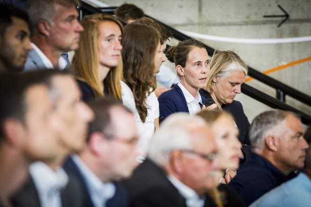 GER, Saisoneröffnung Allianz Frauen-Bundesliga 10.09.2018, Deutsches Fußballmuseum, Dortmund, GER, Saisoneröffnung Allianz Frauen-Bundesliga, DFL REGULATIONS PROHIBIT ANY USE OF PHOTOGRAPHS AS IMAGE SEQUENCES AND OR QUASI-VIDEO im Bild picture shows: Carmen Roth (Trainerin SV Werder Bremen) im Interview, *** GER Season Opening Allianz Women Bundesliga 10 09 2018 German Football Museum Dortmund GER Season Opening Allianz Women Bundesliga DFL REGULATIONS PROHIBIT ANY USE OF PHOTOGRAPH AS IMAGE SEQUENCES AND OR QUASI VIDEO Pictured picture shows Carmen Roth Coach SV Werder Bremen in an interview nordphotox xRauch nph00251