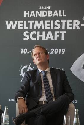 Pressekonferenz Handball WM 2019 und Olympiamuseum Koeln Datum: 11.09.2018 Arena-Chef Stefan Löcher (Lanxess Arena)
